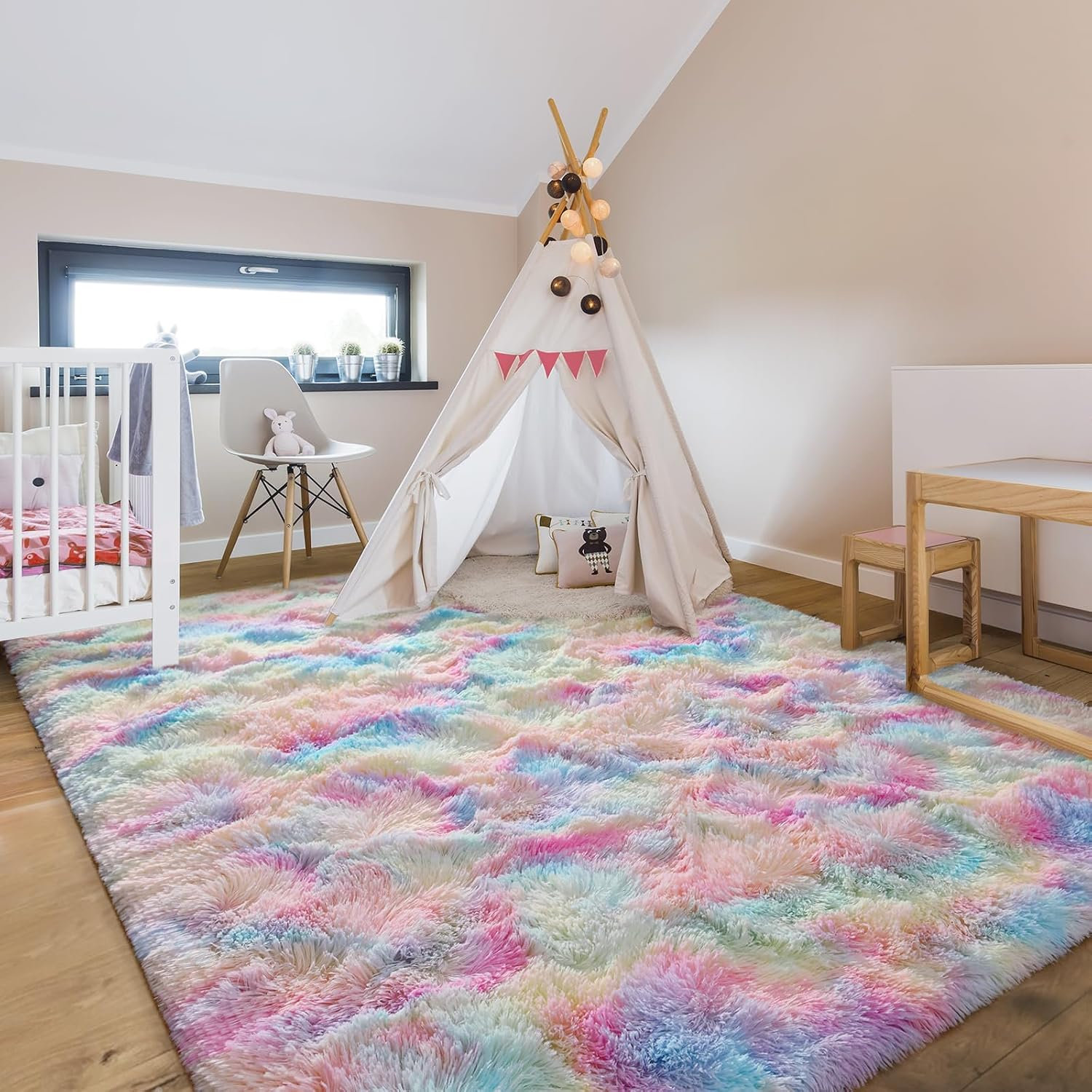 Everly Quinn Radyn Abstract Shag Area Rug & Reviews | Wayfair